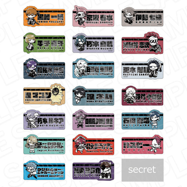 『BLEACH 千年血戦篇』お名前バッジ(ブラインド) MONOCOLOR セット