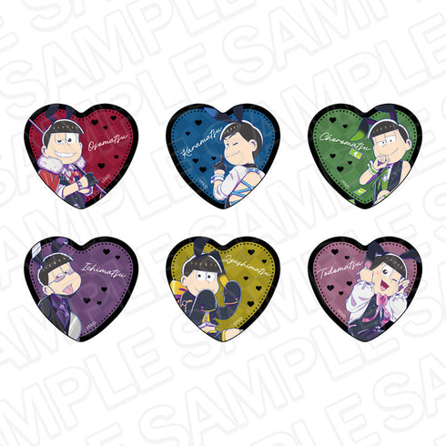 『おそ松さん』ハート型ホログラムカンバッジ(ブラインド) バニーボーイ ver. セット