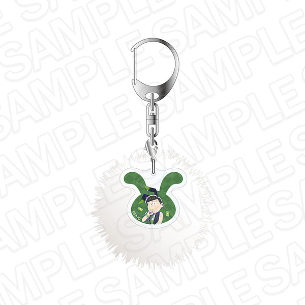 『おそ松さん』ファー付きホログラムキーホルダー チョロ松 バニーボーイ ver.