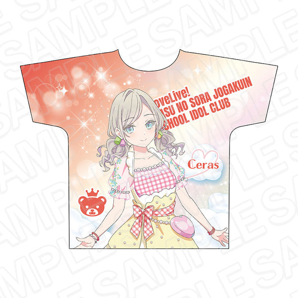 『ラブライブ!蓮ノ空女学院スクールアイドルクラブ』フルグラフィックTシャツ セラス 柳田 リリエンフェルト Cafe party ver.