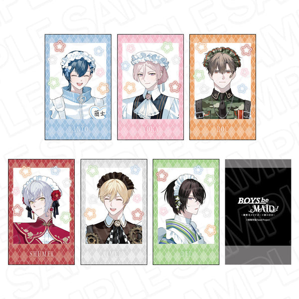 『BOYS be MAID!~御曹司メイドボーイ部の日日~』インスタントフォト風カード(ブラインド) メイド服 ver. セット