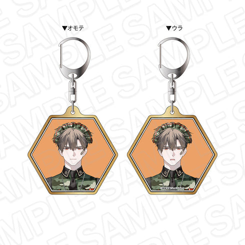 『BOYS be MAID!~御曹司メイドボーイ部の日日~』両面キーホルダー 雨鬼 籠 メイド服 ver.