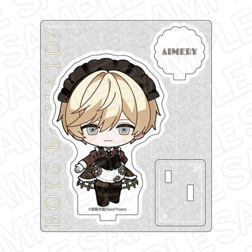 『BOYS be MAID!~御曹司メイドボーイ部の日日~』アクリルスタンド エメリ・スノワール メイド服 デフォルメ ver.