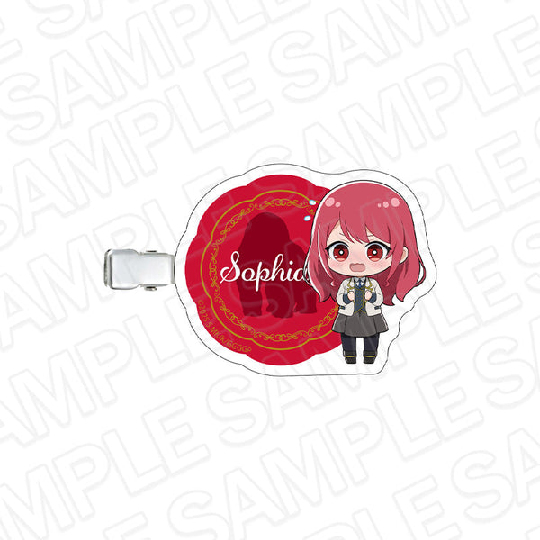 『ゴリラの神から加護された令嬢は王立騎士団で可愛がられる』アクリルヘアクリップ ソフィア・リーラー