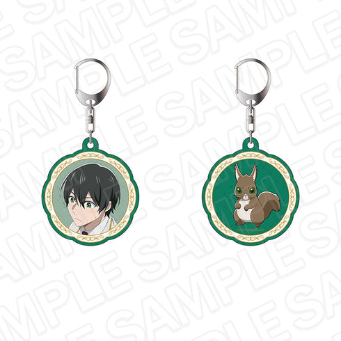 『ゴリラの神から加護された令嬢は王立騎士団で可愛がられる』両面キーホルダー ルイ・スカーレル