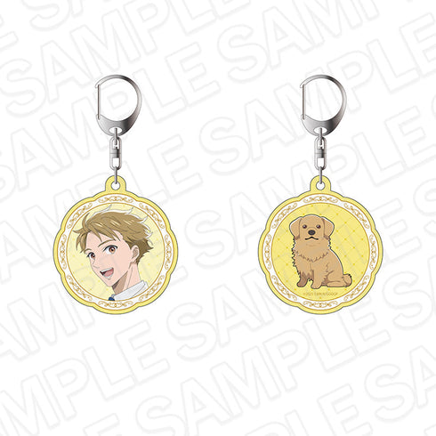 『ゴリラの神から加護された令嬢は王立騎士団で可愛がられる』両面キーホルダー アイザック・シーアン