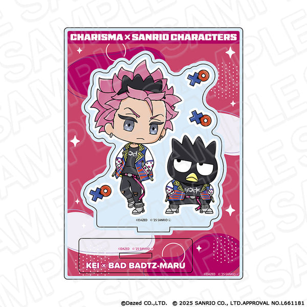 『カリスマ×サンリオキャラクターズ』シート型アクリルフィギュア 猿川 慧×バッドばつ丸 vol.2