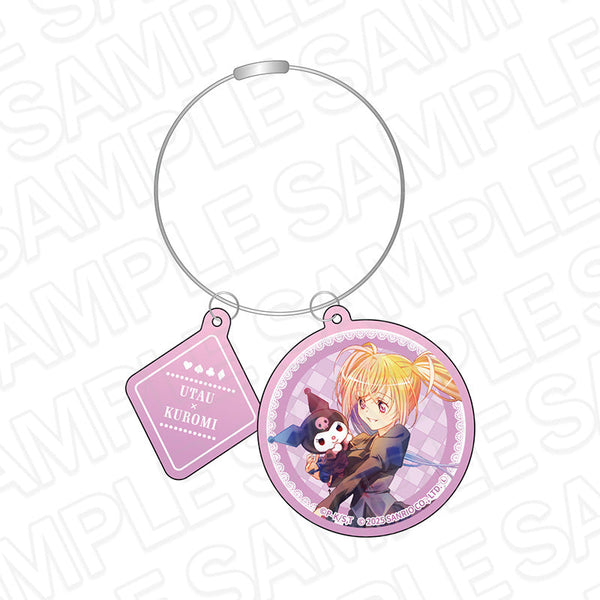 『しゅごキャラ!×サンリオキャラクターズ』ワイヤーキーホルダー PALE TONE series ほしな歌唄×クロミ