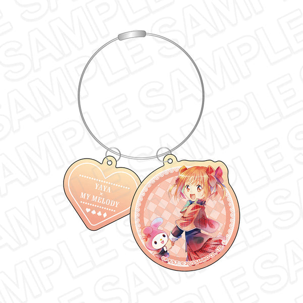 『しゅごキャラ!×サンリオキャラクターズ』ワイヤーキーホルダー PALE TONE series 結木やや×マイメロディ