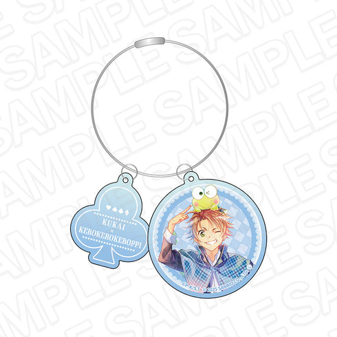 『しゅごキャラ!×サンリオキャラクターズ』ワイヤーキーホルダー PALE TONE series 相馬空海×けろけろけろっぴ