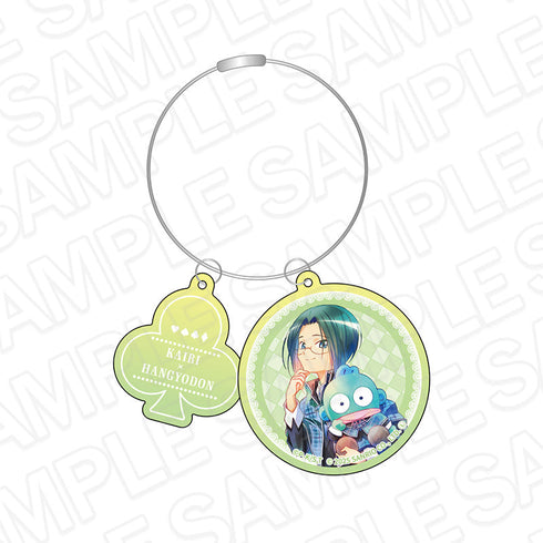 『しゅごキャラ!×サンリオキャラクターズ』ワイヤーキーホルダー PALE TONE series 三条海里×ハンギョドン
