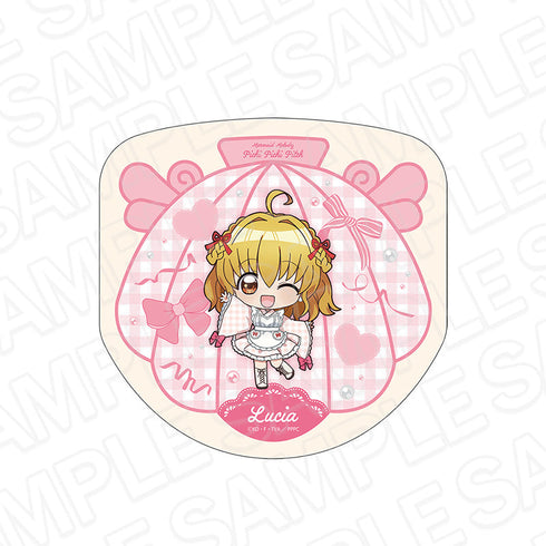 『マーメイドメロディー ぴちぴちピッチ』ダイカットミニタオル 七海 るちあ 和装メイド デフォルメ ver.