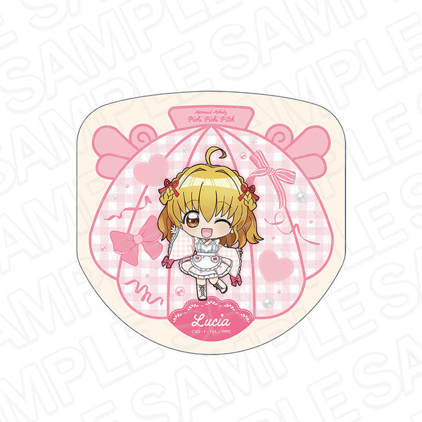 『マーメイドメロディー ぴちぴちピッチ』ダイカットミニタオル 七海 るちあ 和装メイド デフォルメ ver.