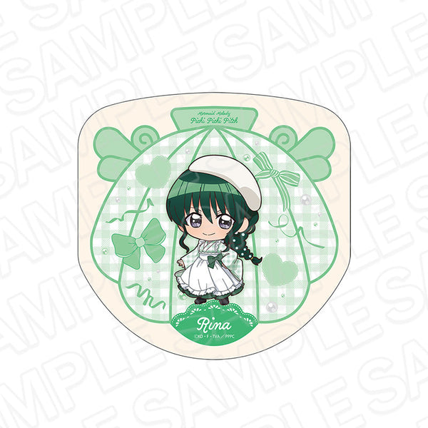 『マーメイドメロディー ぴちぴちピッチ』ダイカットミニタオル 洞院 リナ 和装メイド デフォルメ ver.