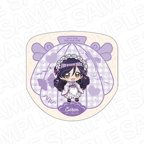 『マーメイドメロディー ぴちぴちピッチ』ダイカットミニタオル かれん 和装メイド デフォルメ ver.