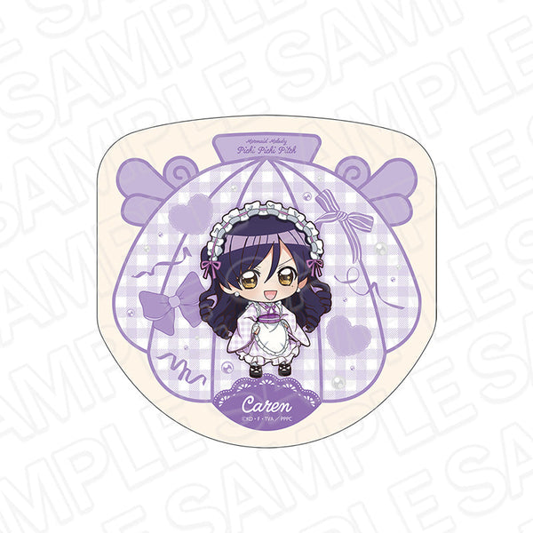 『マーメイドメロディー ぴちぴちピッチ』ダイカットミニタオル かれん 和装メイド デフォルメ ver.