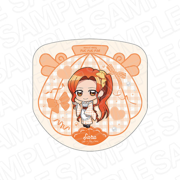 『マーメイドメロディー ぴちぴちピッチ』ダイカットミニタオル 沙羅 和装メイド デフォルメ ver.