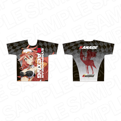 『戦姫絶唱シンフォギアXV』フルグラフィックTシャツ 天羽 奏 SYMPHOGEAR RACING ver.