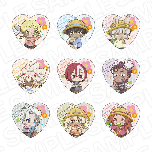『メイドインアビス 烈日の黄金郷』ハート型カンバッジ(ブラインド) ようちえん デフォルメ ver. vol.2 セット