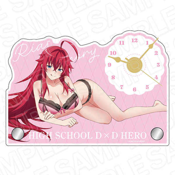 『ハイスクールDxD HERO』ミニアクリルクロック リアス・グレモリー ナイトウェア ver.