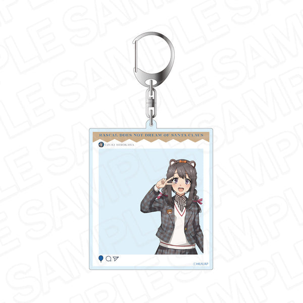 『青春ブタ野郎はサンタクロースの夢を見ない』SNS風キーホルダー 広川卯月 遊園地 ver.