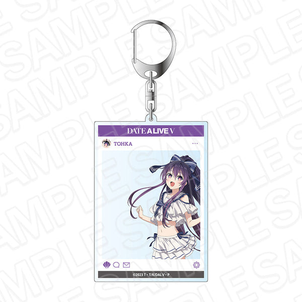 『デート・ア・ライブV』SNS風アクリルキーホルダー 夜刀神十香 マリン ver.
