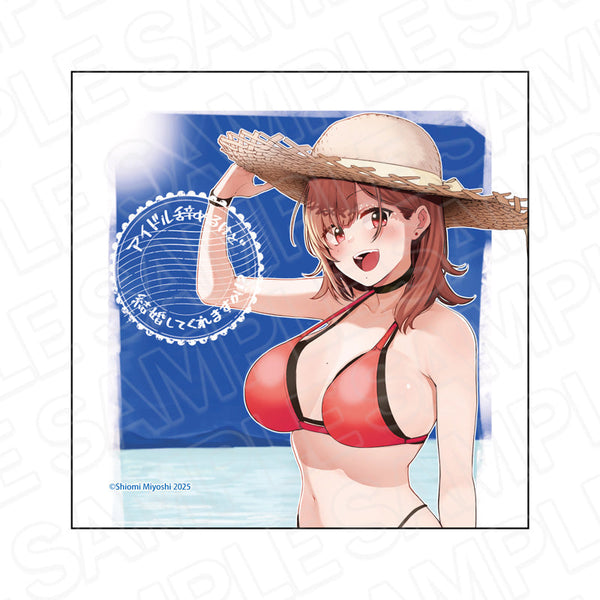 『アイドル辞めるけど結婚してくれますか!?』マイクロファイバー 枦保さん 麦わら帽子 ver.