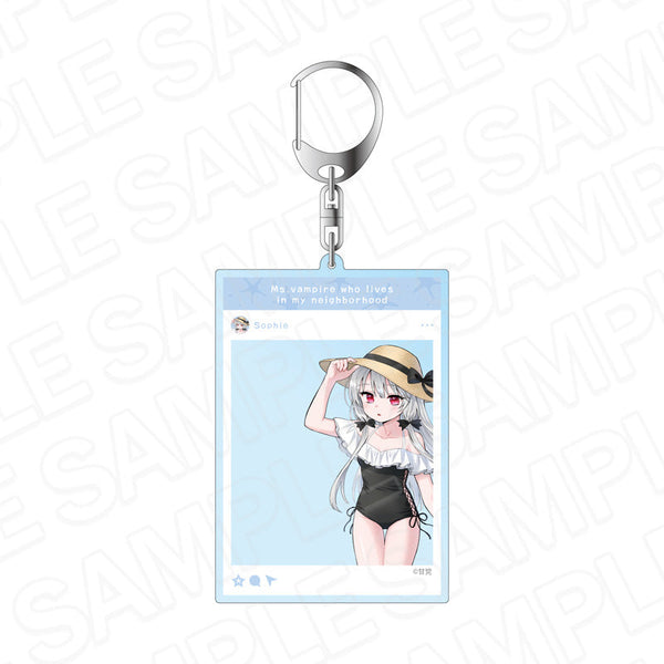 『コミックキューン10周年記念』となりの吸血鬼さん SNS風アクリルキーホルダー ソフィー・トワイライト