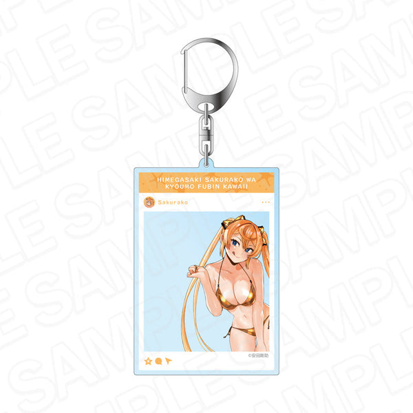 『コミックキューン10周年記念』姫ヶ崎櫻子は今日も不憫可愛い SNS風アクリルキーホルダー 姫ヶ崎櫻子