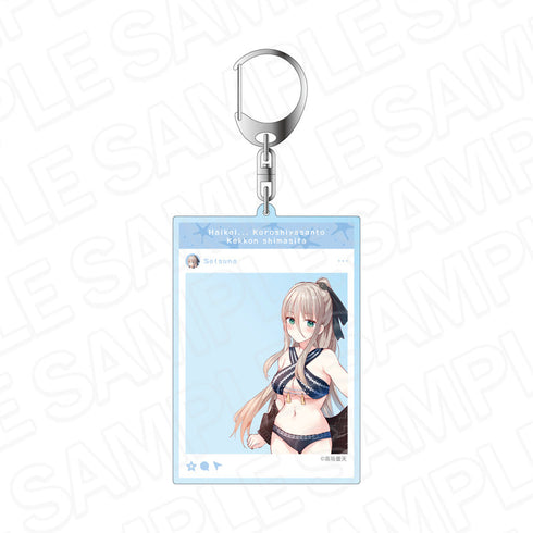 『コミックキューン10周年記念』拝啓...殺し屋さんと結婚しました SNS風アクリルキーホルダー せつな