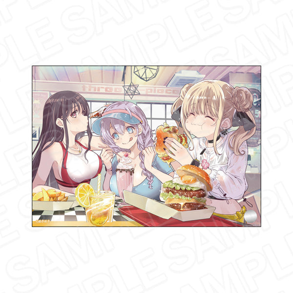 『コミックキューン10周年記念』飯テロ系グラドルは我慢できない!? ミニアクリルアート 大降田英子&熱海静&徳夫満月