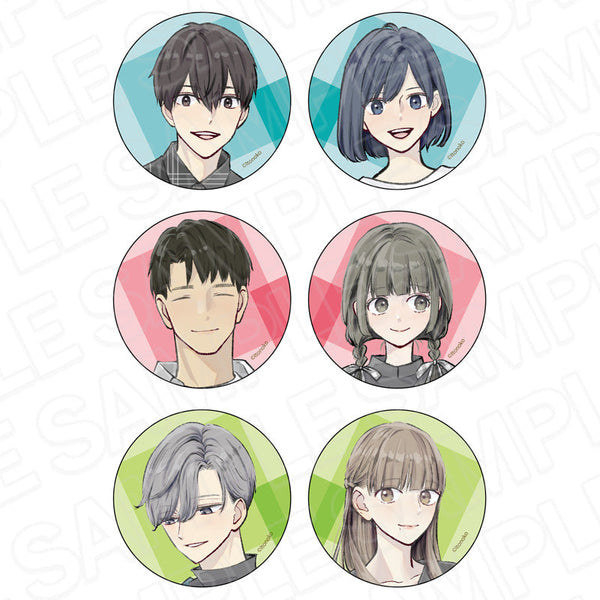 『3組の幼なじみ』ホログラムカンバッジ(ブラインド) モノトーン ver. セット