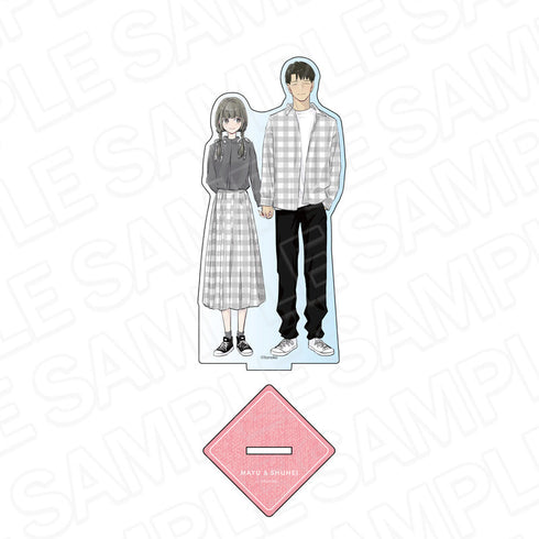 『3組の幼なじみ』アクリルフィギュア 春川まゆ&佐藤周平 モノトーン ver.