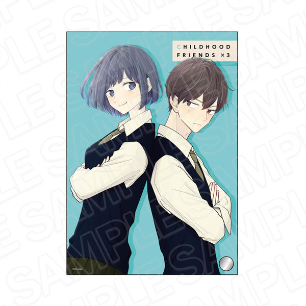 『3組の幼なじみ』ミニアクリルアート 沢村みのり&宮内隼太