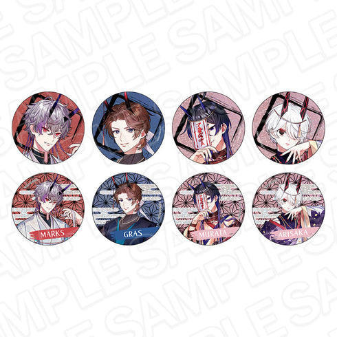 『千銃士:Rhodoknight』ホログラムカンバッジ(ランダム) 鬼銃士 ver. セット