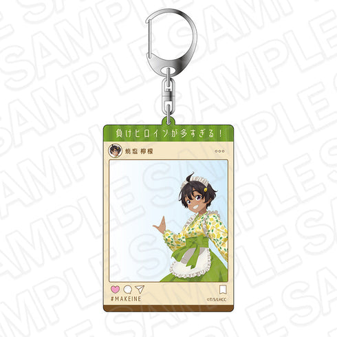 『負けヒロインが多すぎる!』SNS風アクリルキーホルダー 焼塩檸檬 レトロカフェ ver.