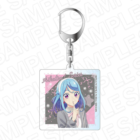 『アイカツ!シリーズ』ホログラムキーホルダー 湊みお ピンク×グレー ver.