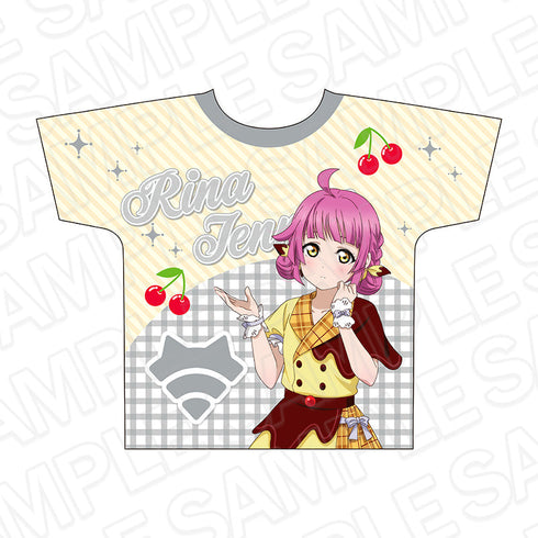 『ラブライブ!虹ヶ咲学園スクールアイドル同好会』フルグラフィックTシャツ 天王寺璃奈 Cafe party ver.