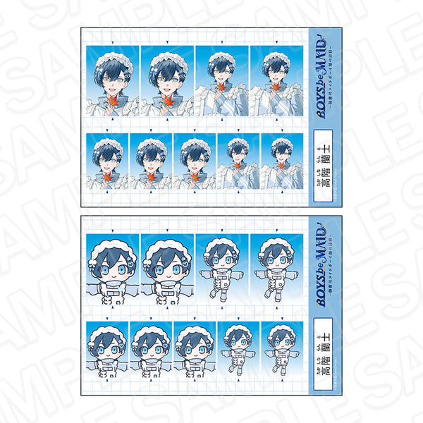 『BOYS be MAID!~御曹司メイドボーイ部の日日~』証明写真風ステッカーセット 高階 蘭士 Autumn ver.