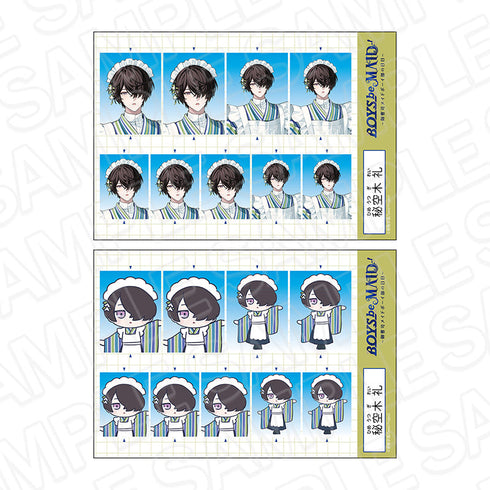 『BOYS be MAID!~御曹司メイドボーイ部の日日~』証明写真風ステッカーセット 秘空木 礼 Autumn ver.