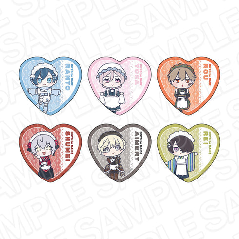 『BOYS be MAID!~御曹司メイドボーイ部の日日~』ハート型カンバッジ(ランダム) メイド服 デフォルメ vol.2 セット