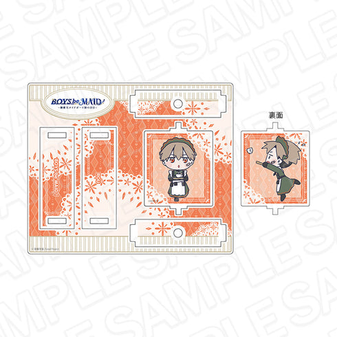 『BOYS be MAID!~御曹司メイドボーイ部の日日~』くるくるアクリルスタンド 雨鬼 籠 メイド服 デフォルメ vol.2