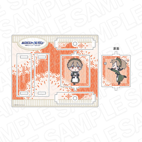 『BOYS be MAID!~御曹司メイドボーイ部の日日~』くるくるアクリルスタンド 雨鬼 籠 メイド服 デフォルメ vol.2