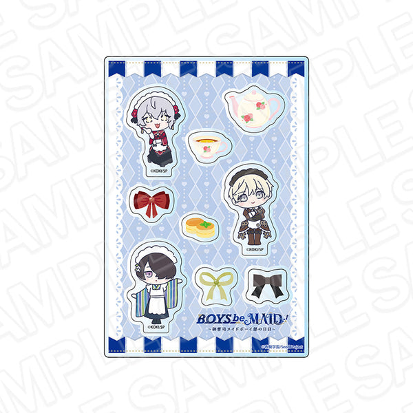 『BOYS be MAID!~御曹司メイドボーイ部の日日~』カスタムアクリルパーツ 秋明・エメリ・礼 メイド服 デフォルメ vol.2