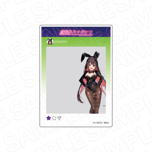 『真夜中ハートチューン』SNS風アクリルフレーム 雨月しのぶ バニー ver.