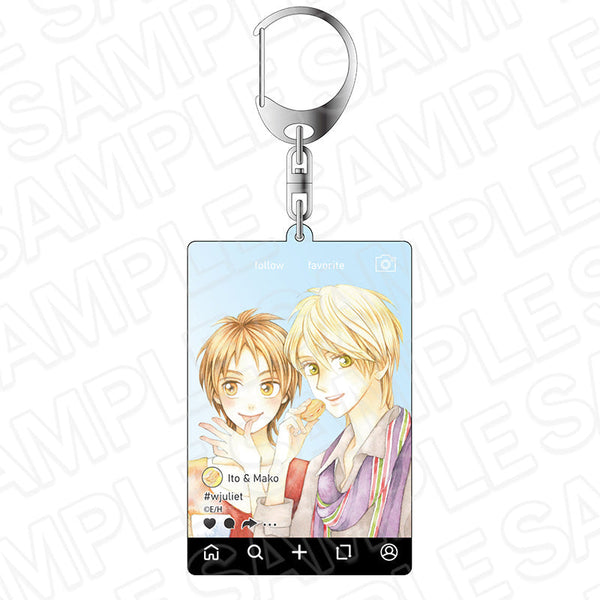 『Wジュリエット』SNS風アクリルキーホルダー CAFE