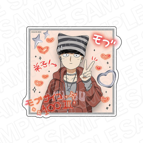 『モブサイコ100』ダイカットステッカー 影山茂夫 プリントシール風 ver.