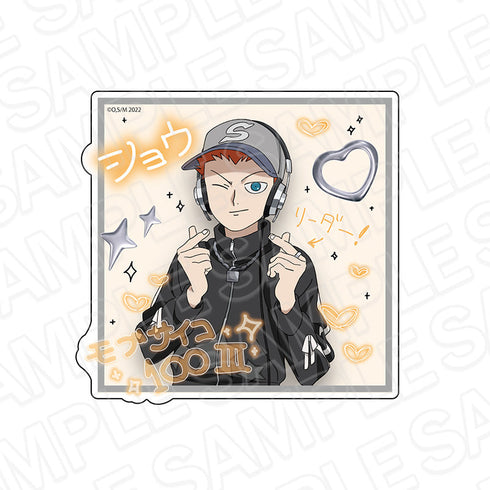 『モブサイコ100』ダイカットステッカー 鈴木将 プリントシール風 ver.
