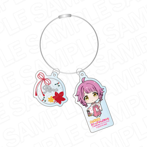 『ラブライブ!虹ヶ咲学園スクールアイドル同好会』ワイヤーキーホルダー 天王寺璃奈 秋袴 デフォルメ ver.