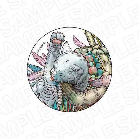 『ニャイト・オブ・ザ・リビングキャット』カンバッジ 猫腹村